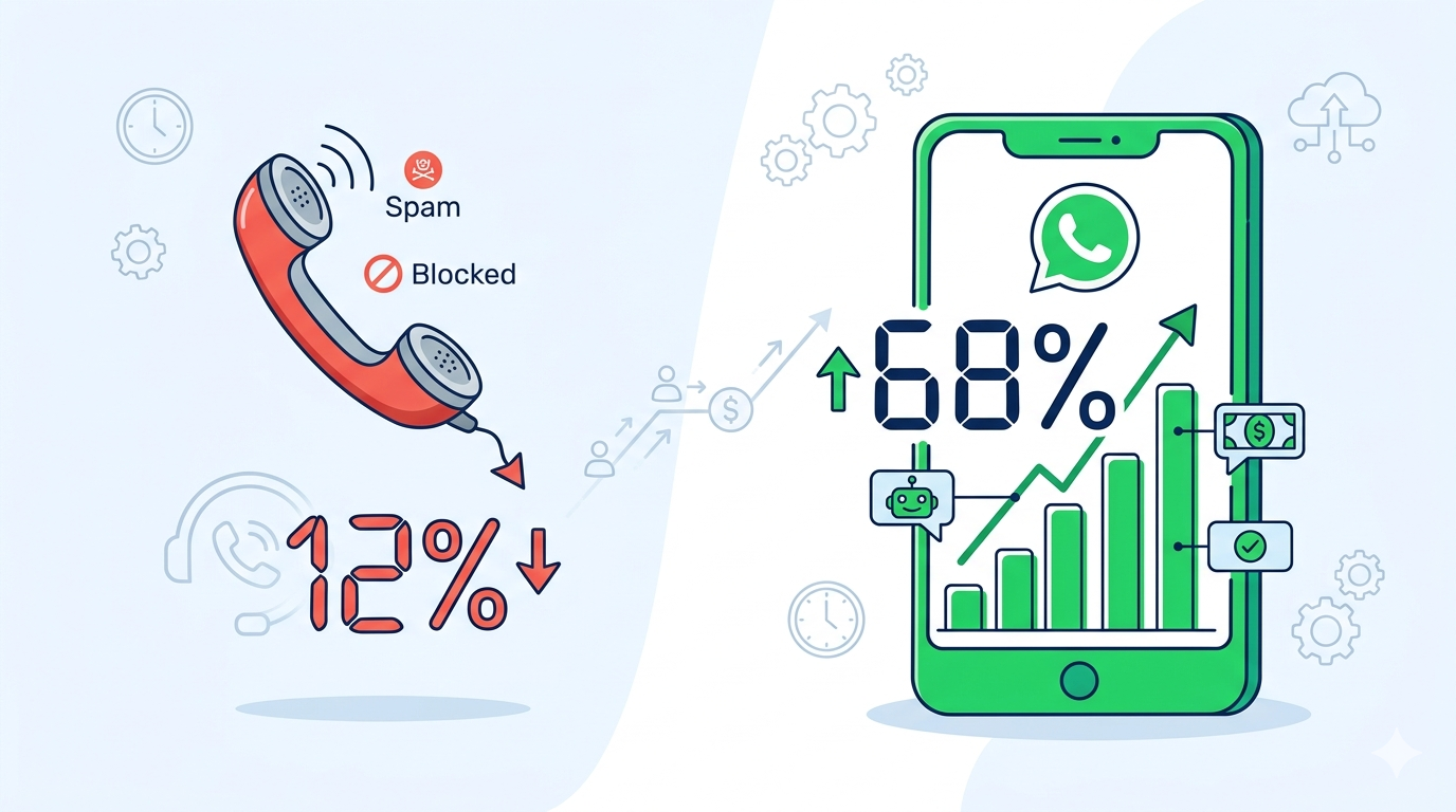 Why Your Collection Calls Hit 12% Contactability — and WhatsApp Hits 68%