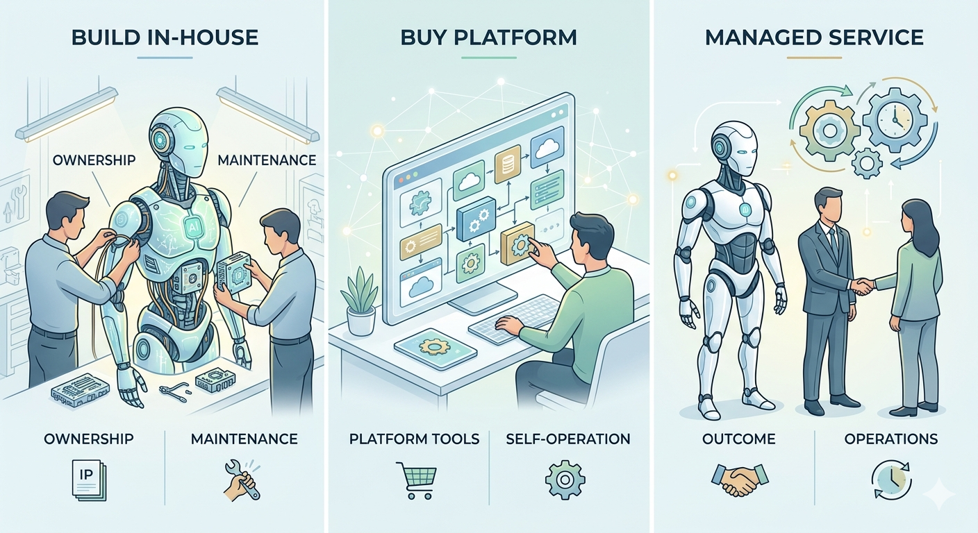 Build, Buy, or Have It Run for You: How to Get an AI Agent